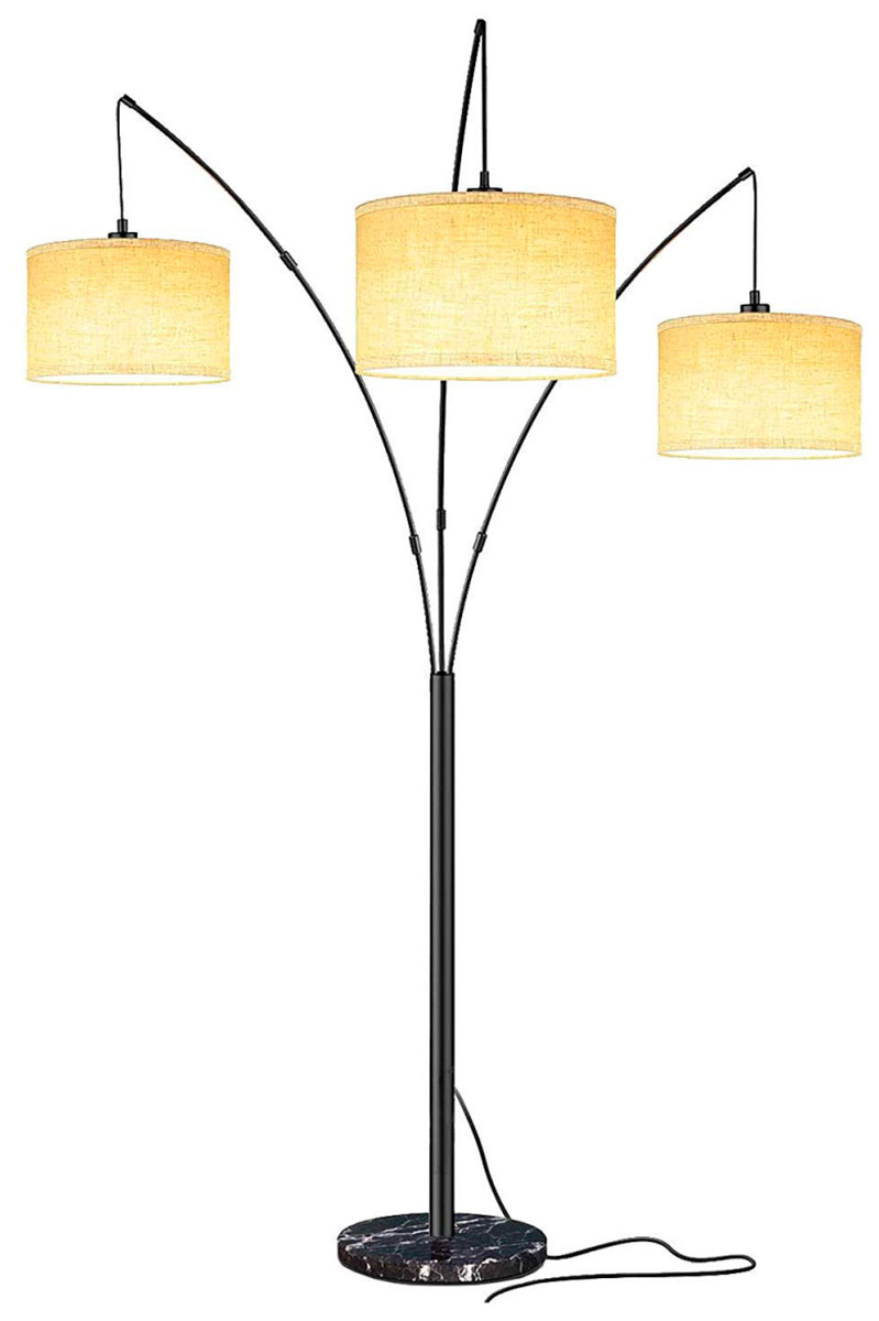 Изображение товара Торшер Lussole LSP-0579 стиль Модерн для гостиной на пол 3 лампы черный для дома