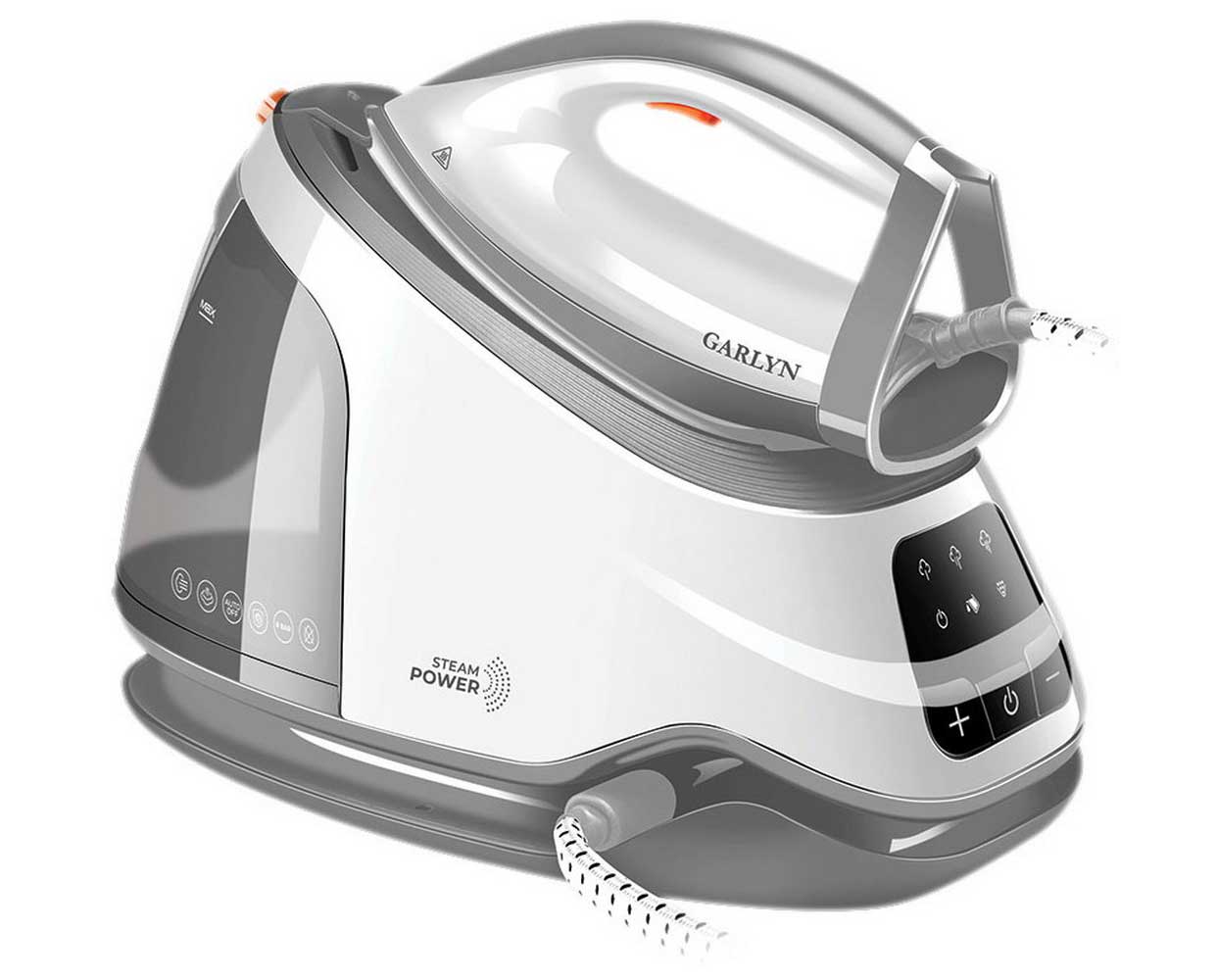 Изображение товара Парогенератор Garlyn GST-08 мощный с вертикальным отпариванием и керамической подошвой