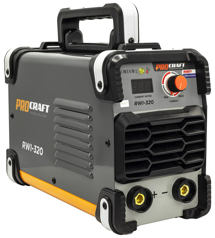 Изображение товара Сварочный аппарат инверторный Procraft RWI-320, 6.8кВт, 20-320А, ММА