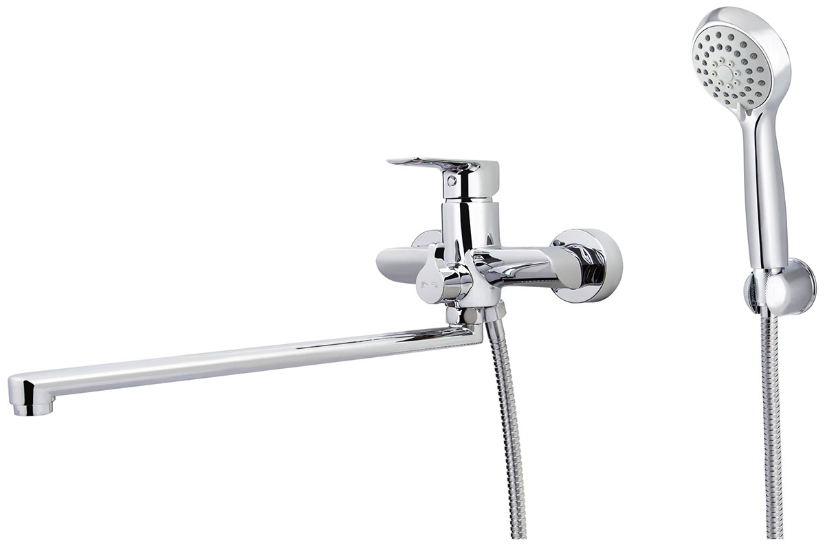 Изображение товара Смеситель для ванны Kaiser Glory 69055 хромированный с вращающимся изливом