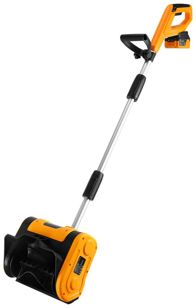 Изображение товара Снегоуборщик аккумуляторный Deko ST212-5, 20В, 2*5.0 Ач, желто-черный