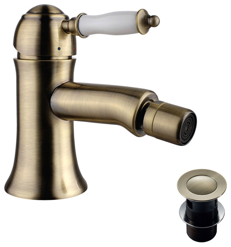 Изображение товара Смеситель для биде Lemark с донным клапаном клик-клак бронза LM4808B