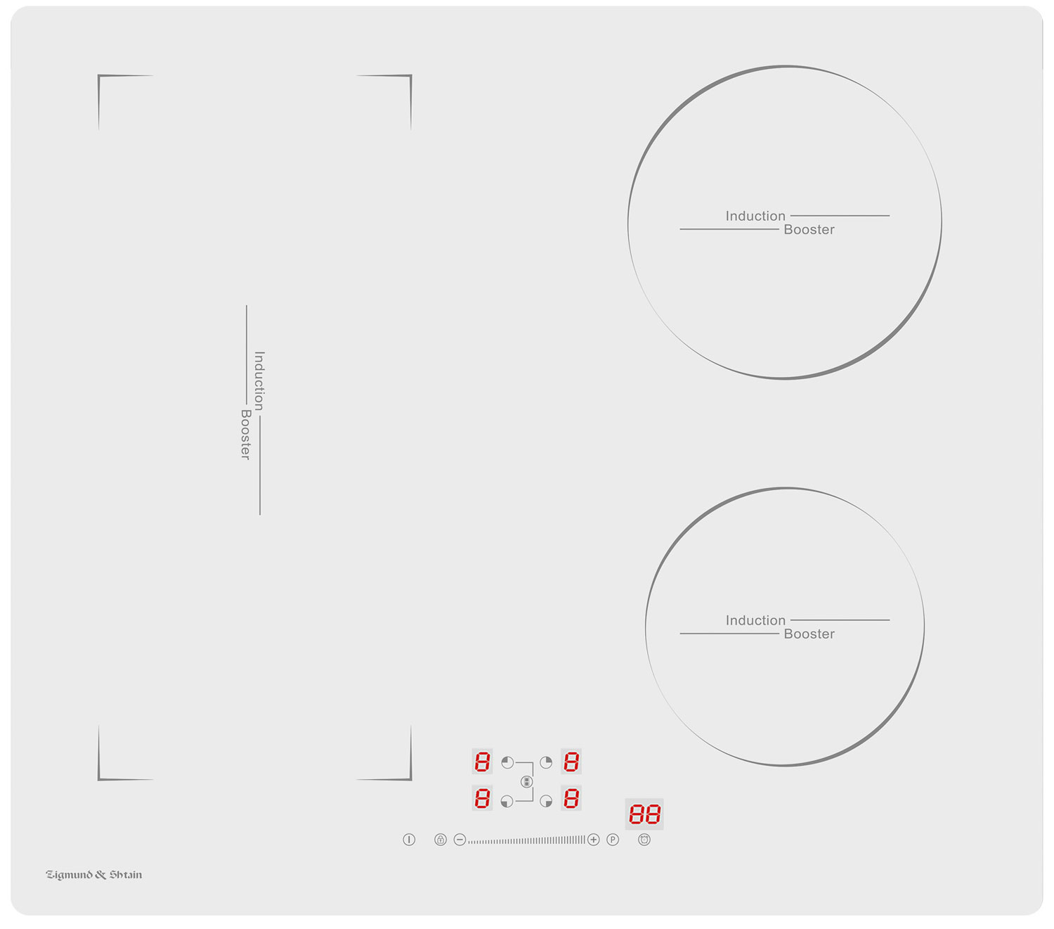 

Электрическая варочная панель Zigmund & Shtain CI 46.6 W, Белый