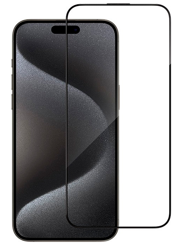 Изображение товара Защитное стекло Type Gorilla Full Cover HD Glass, Anti-Static, Phone15 pro Max, Black, 6.7 (PTJ1-15PM-BK)