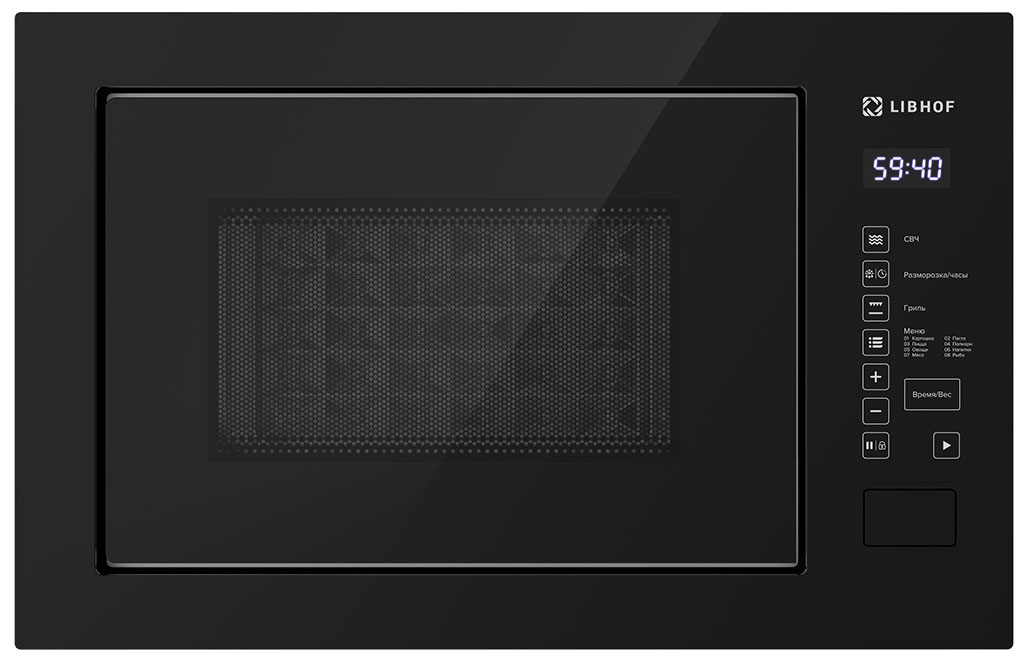 

Встраиваемая микроволновая печь СВЧ Libhof MOS-3225 black, Черный