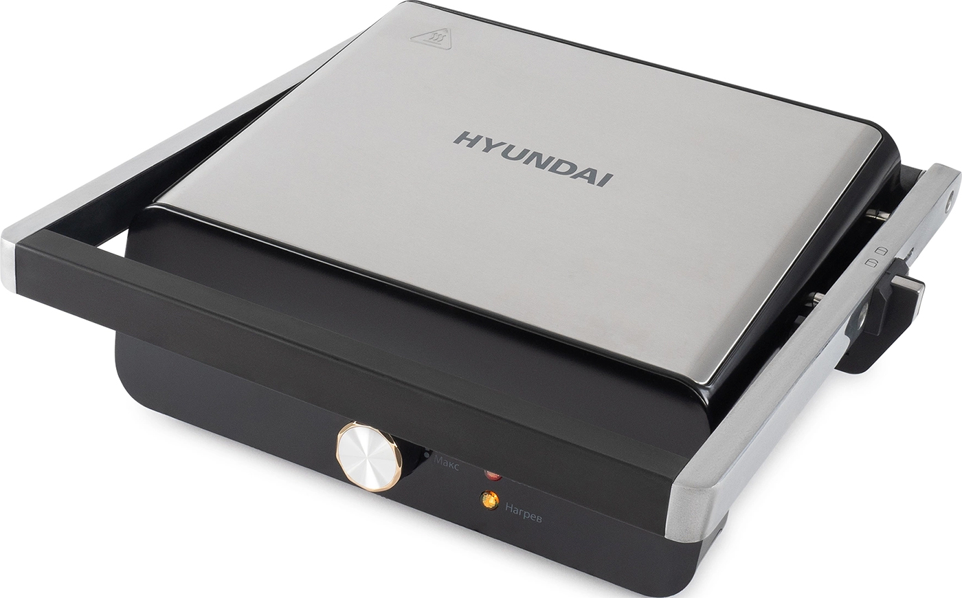 Изображение товара Электрогриль Hyundai HYG-2044, 2000 Вт, черный/черный