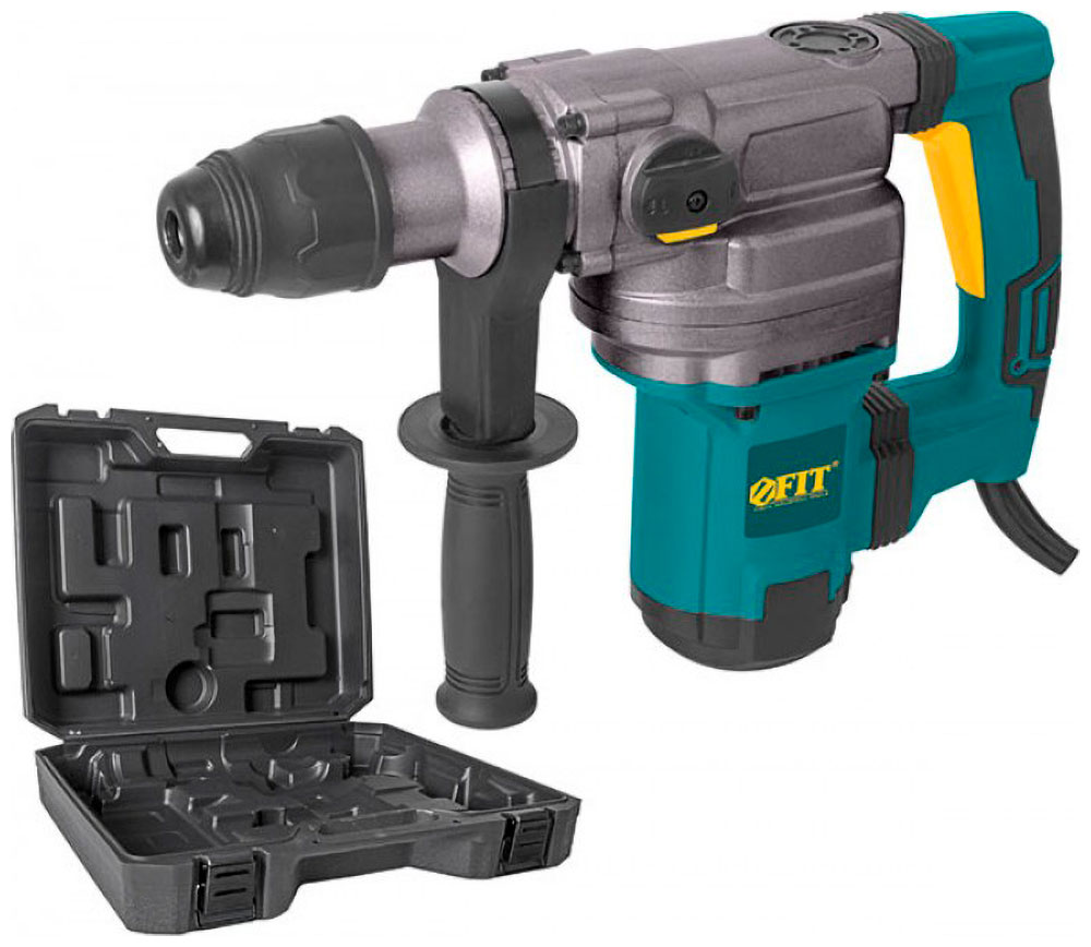 Изображение товара Перфоратор демонтажный Fit 1400 Вт, 0-520 об/мин, 0-4100 уд/мин, 9 Дж 2 реж., SDS-MAX, 6.65 кг, кейс
