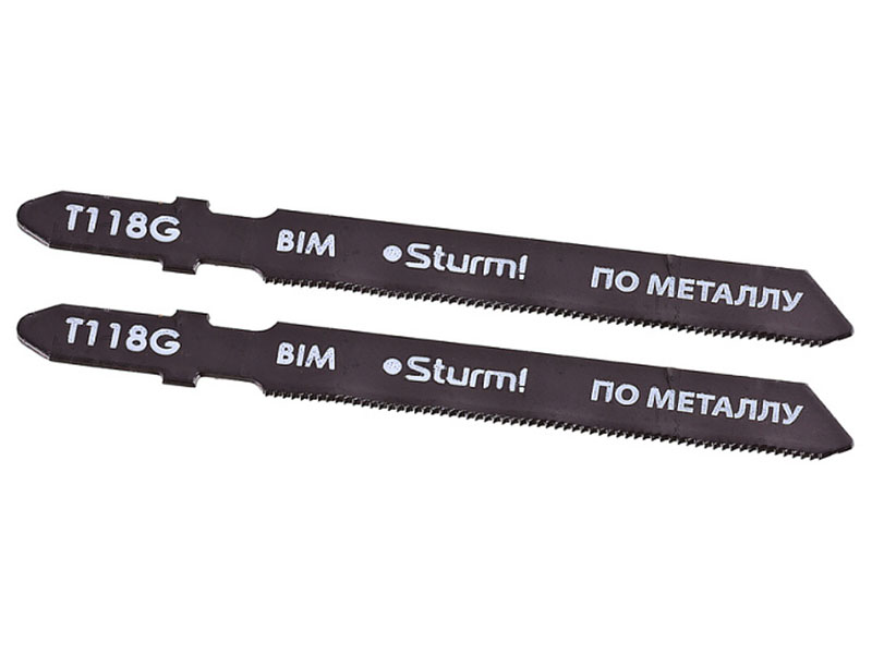 Изображение товара Пилки для лобзика по металлу Sturm! T118G, 2 шт, для тонких цветных металлов (5250701)