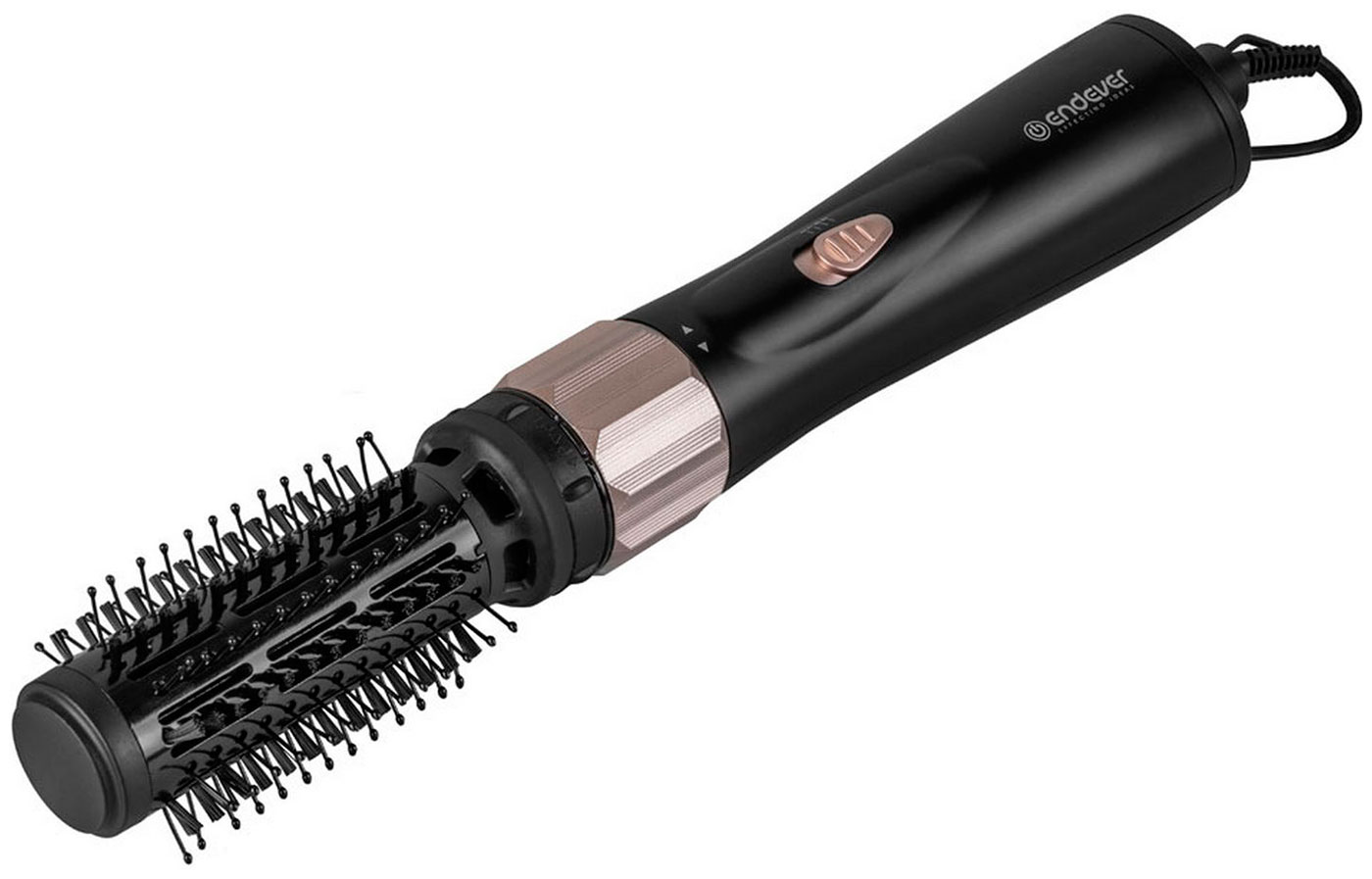 Изображение товара Фен-щетка-стайлер Endever Aurora-504 черный/розовое золото