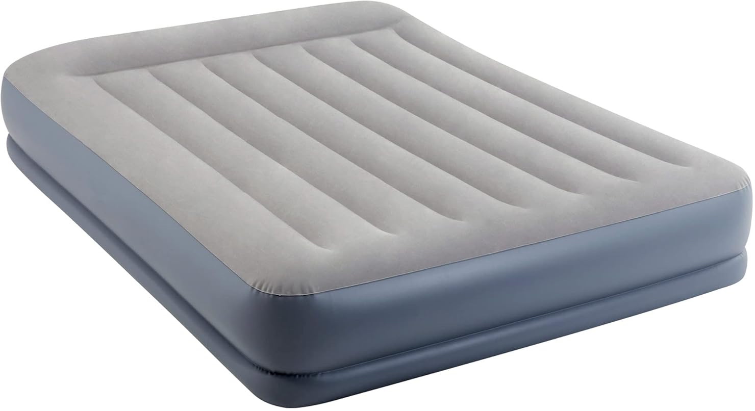 Изображение товара Кровать надувная Intex 152х203х30 см, с подголовником, встр.насос 220 В, до 272 кг (64118)