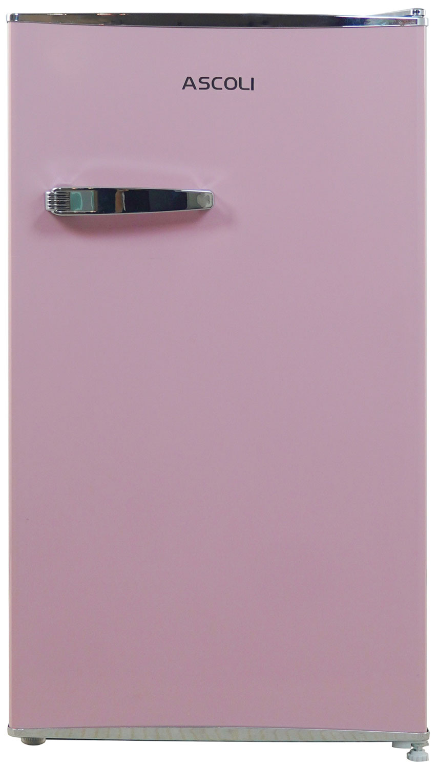 Однокамерный холодильник Ascoli ADFRD90 ретро розовый