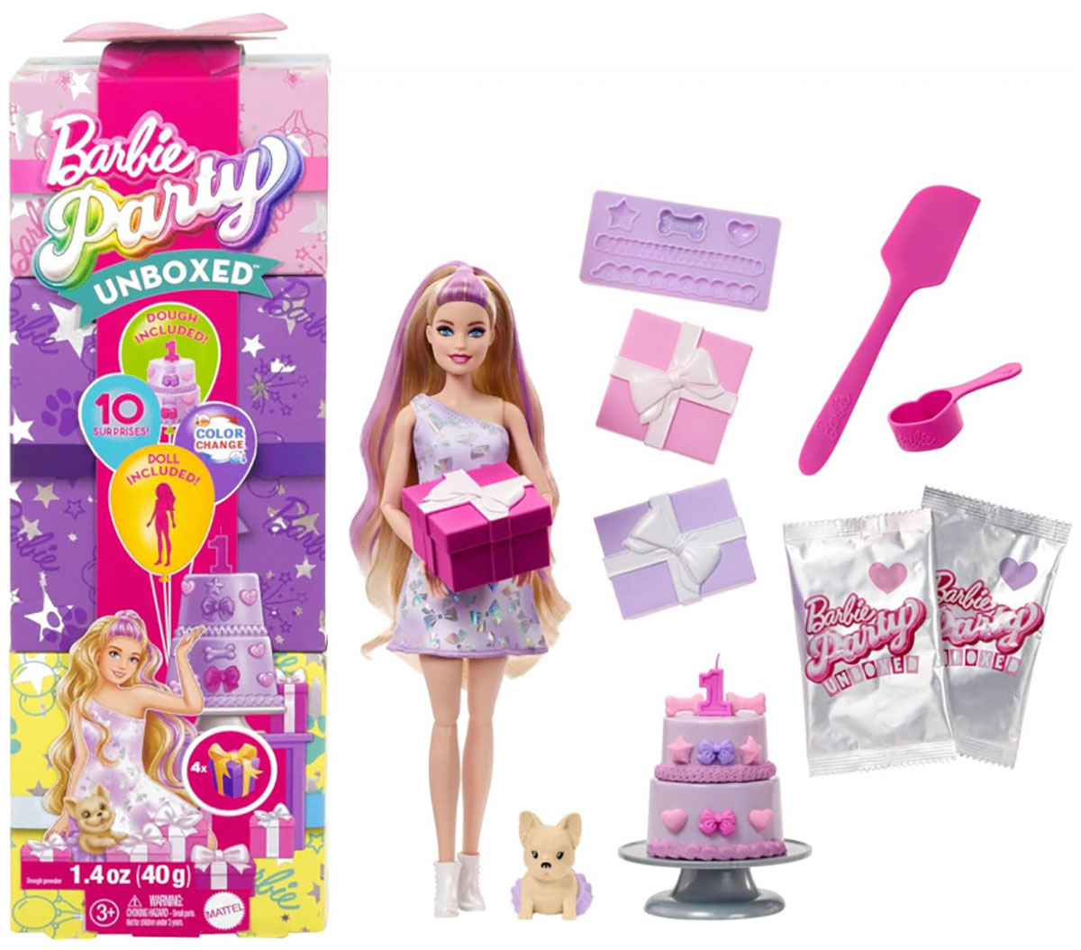 Изображение товара Кукла Barbie Party Unboxed Reveal (JFG70)