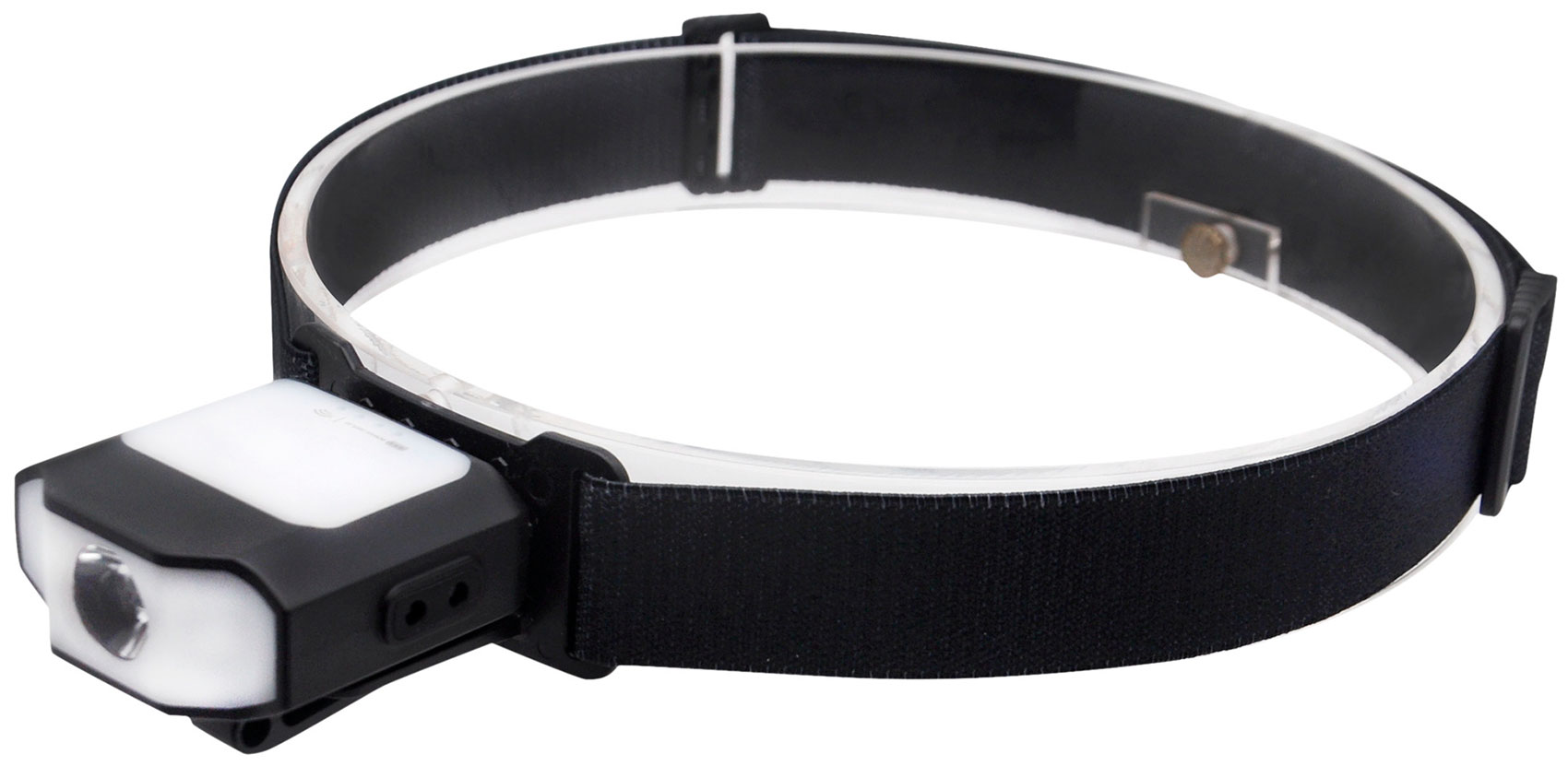 Изображение товара Фонарь налобный Ritter аккумуляторный, светодиодный, встроенный аккумулятор, крепление на кепку, подвес, датчик движения, три режима работы, 5Вт, 1200мАч, 180Лм