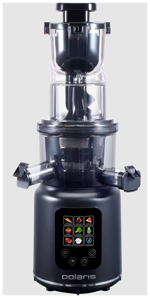 Изображение товара Шнековая соковыжималка Polaris PSJ 0603 черный 600 Вт 9 режимов