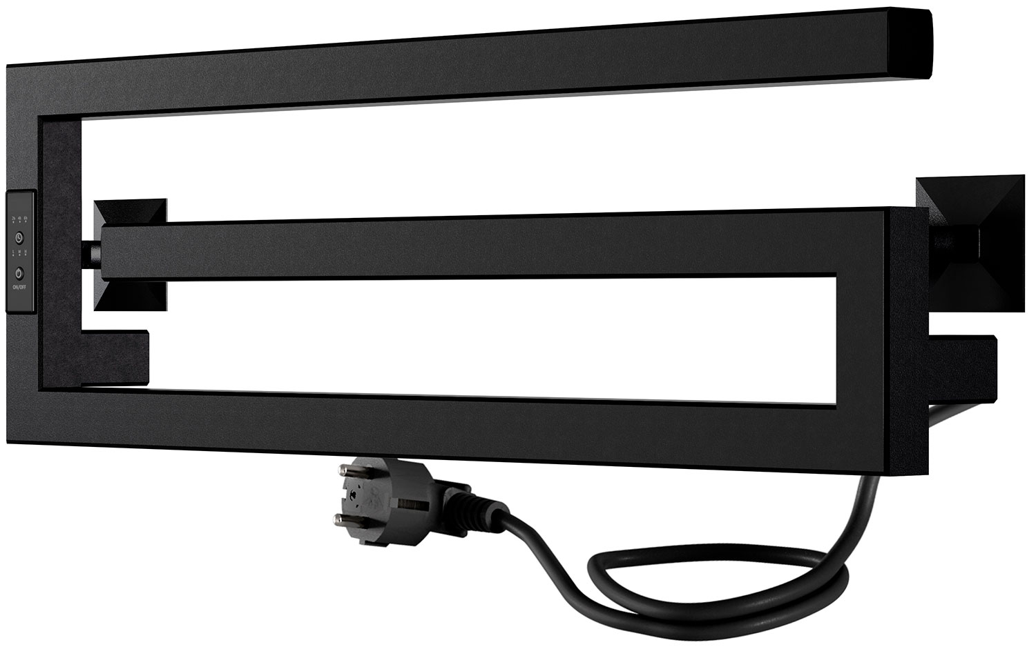 Изображение товара Электрический полотенцесушитель Indigo Sigma DGSIG20-60BRLt черный муар стильный и мощный