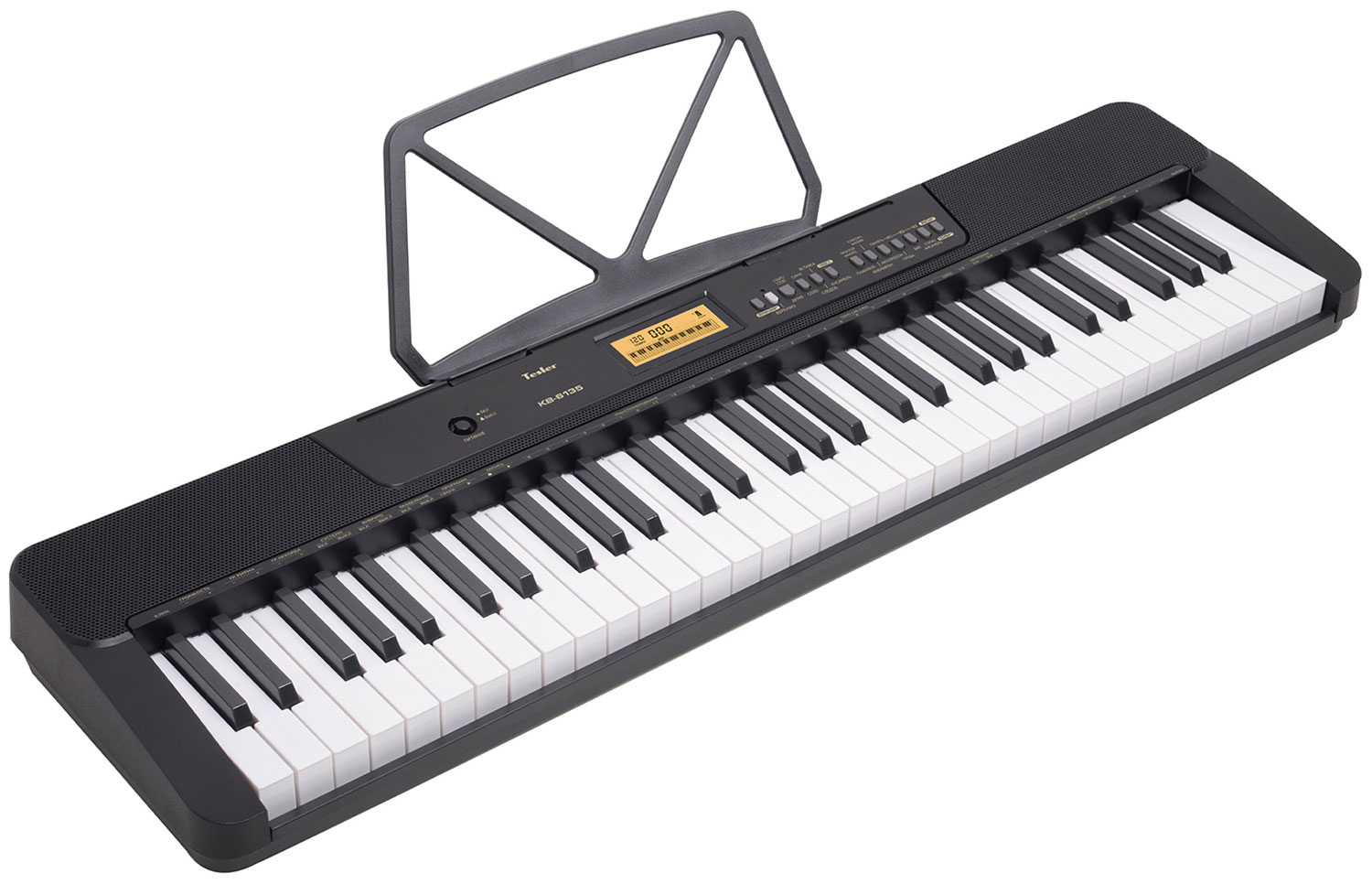 Изображение товара Синтезатор Tesler KB-6135 BLACK 61 клавиш, 256 тембров, обучение