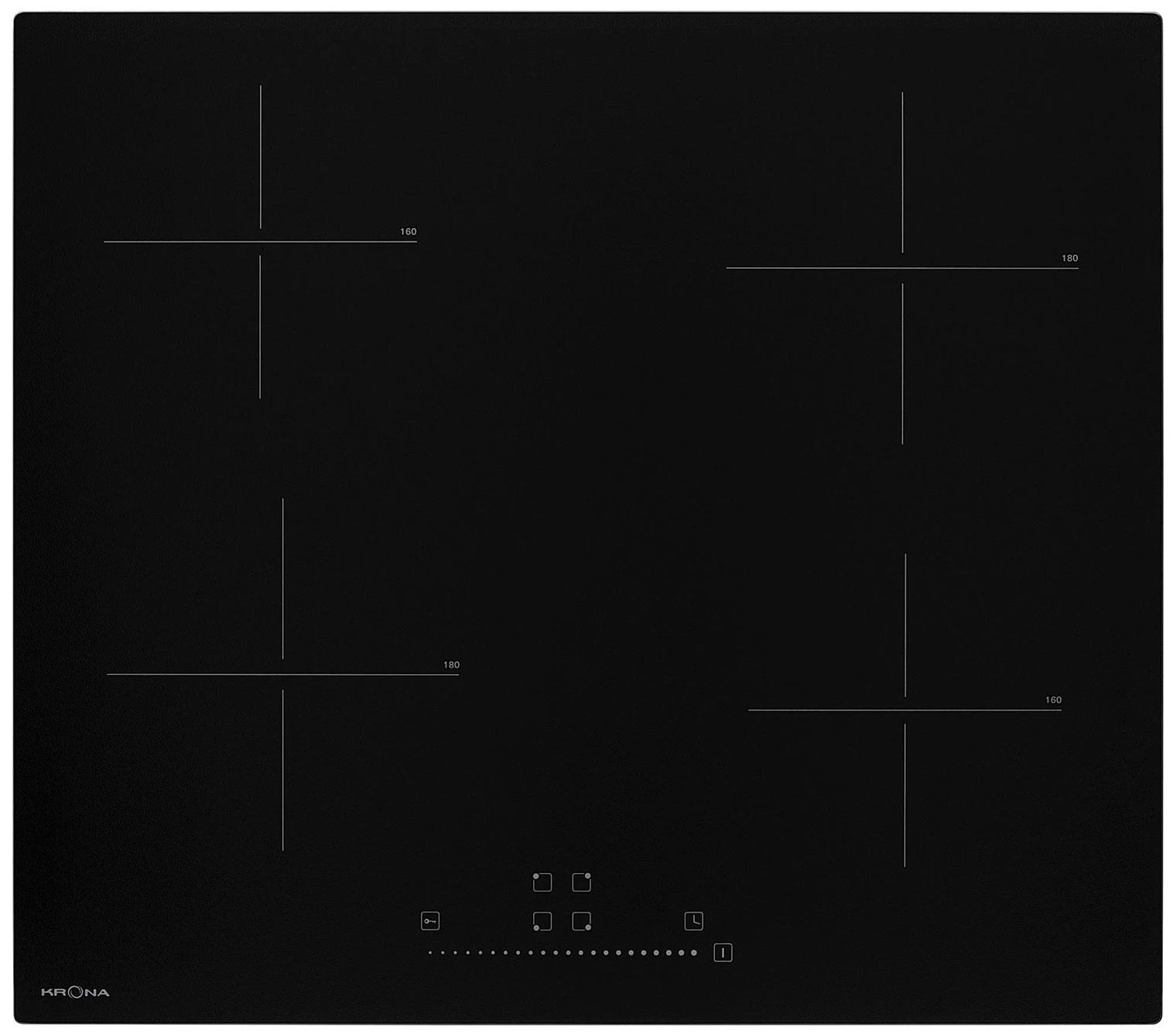 Изображение товара Электрическая варочная панель Krona ARGON 60 BL TS