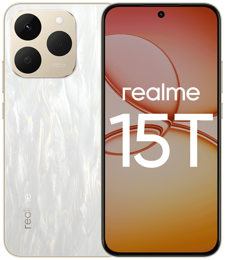 Изображение товара Смартфон Realme 15T 128ГБ 8ГБ белый с AMOLED дисплеем и 50Мп камерой