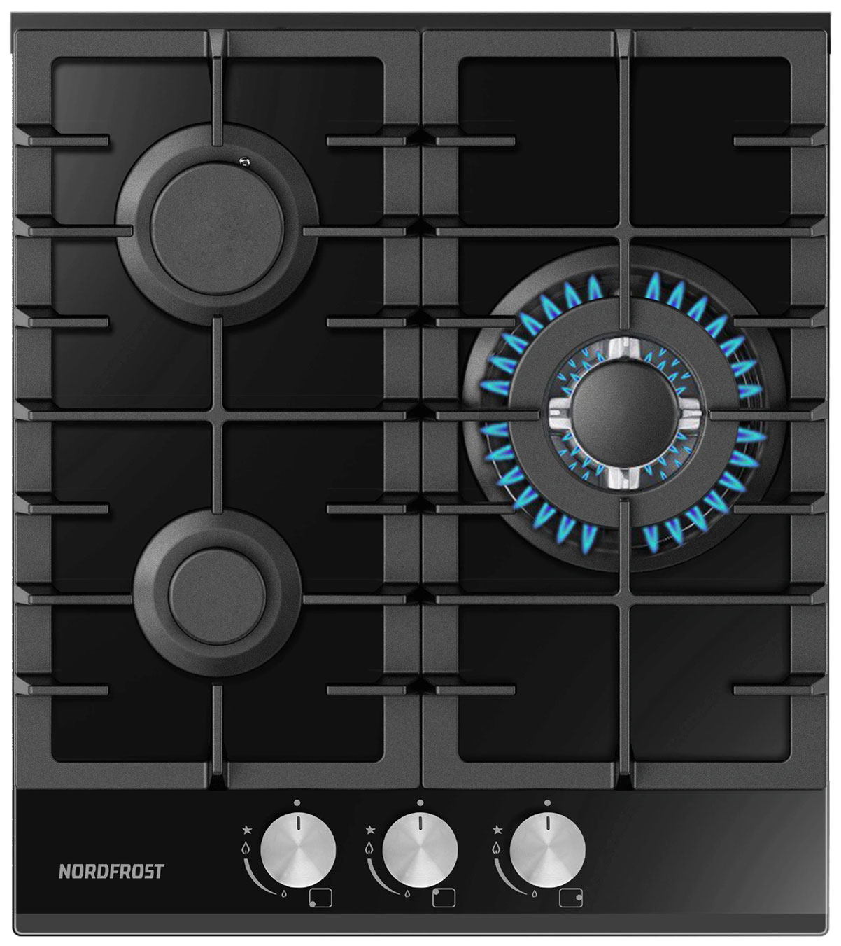 

Газовая варочная панель NordFrost HM 4532 B, Черный