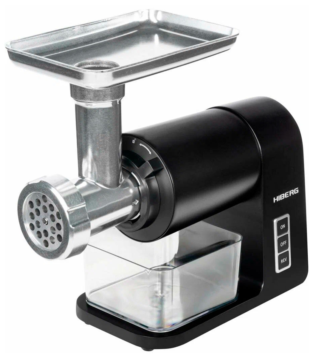 Изображение товара Мясорубка Hiberg MG 990 B 2000 Вт для фарша колбас соков черная