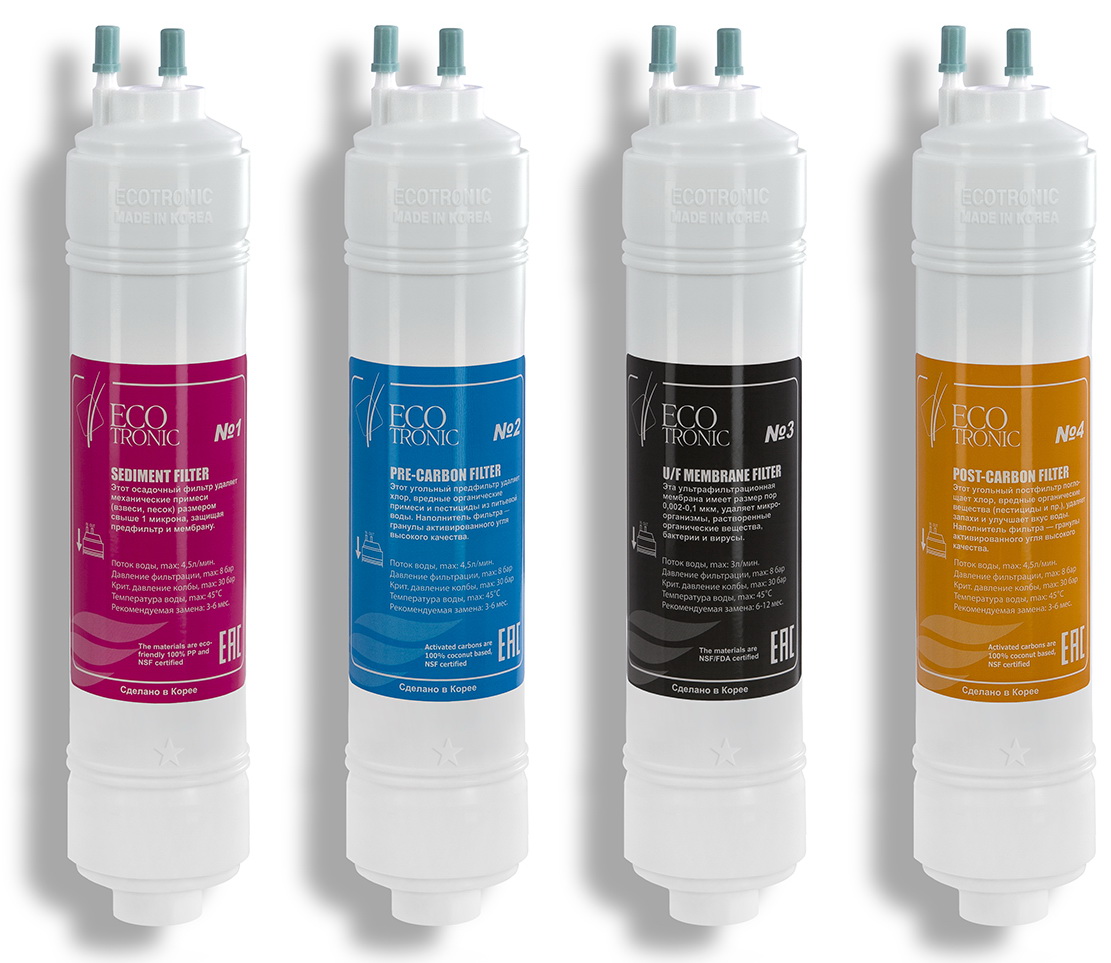 

Комплект фильтров Ecotronic с UF мембраной, 12 дюймов (7249)