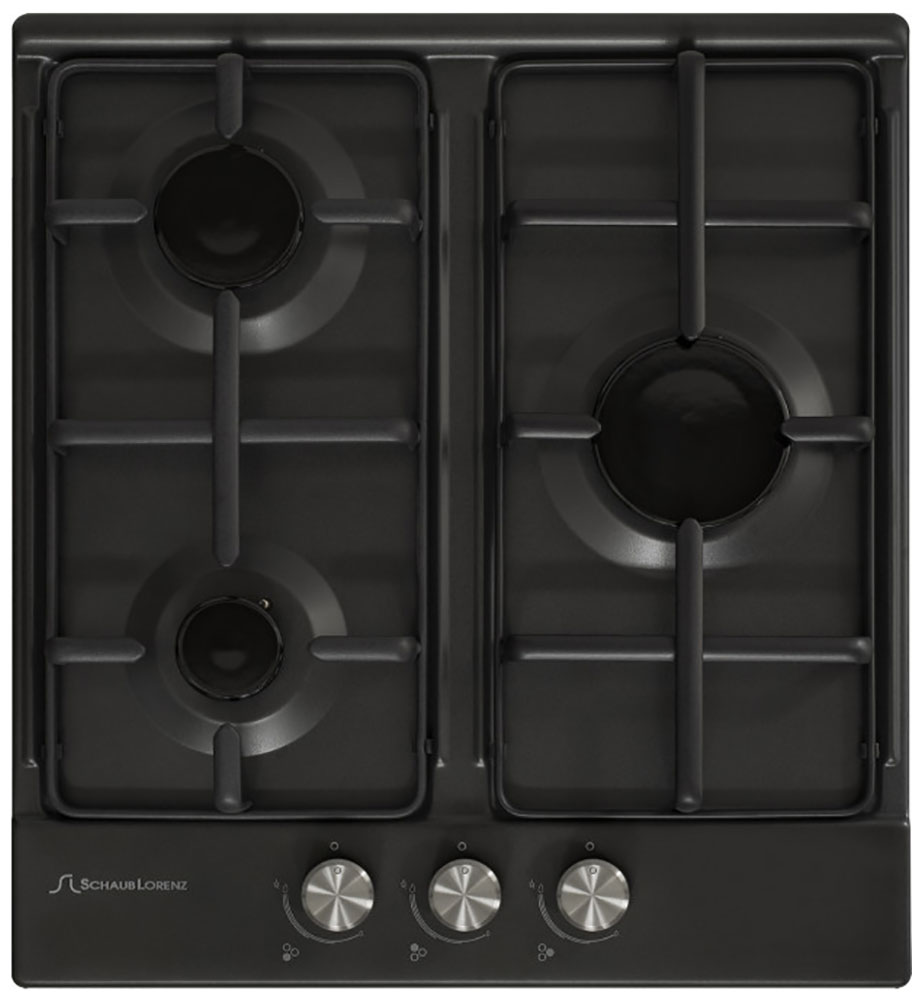 Изображение товара Газовая варочная панель Schaub Lorenz SLK GS4011 3 конфорки встраиваемая черная