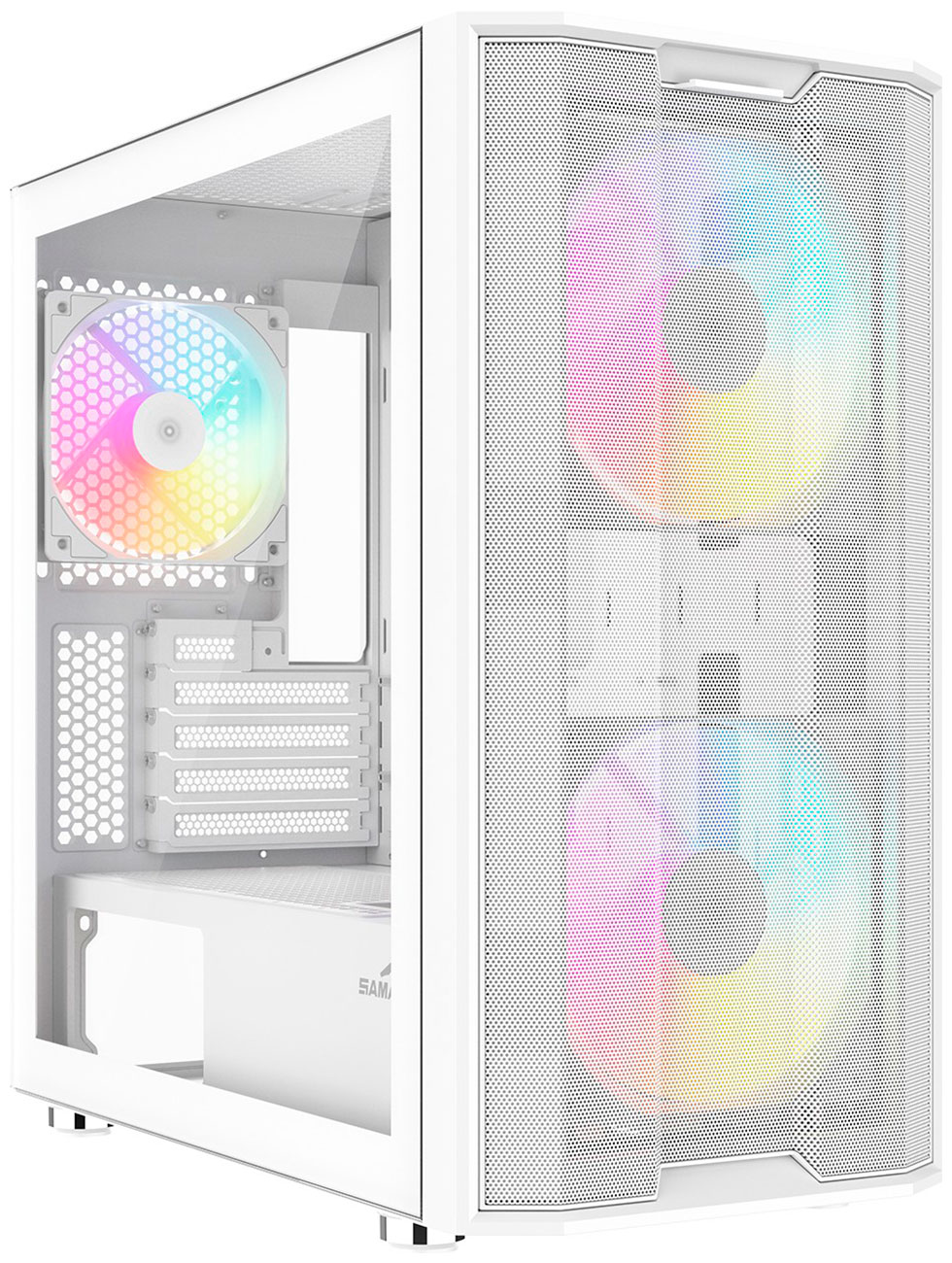 

Компьютерный корпус Sama S30 White (S30-WHMPA3X1-GL), Белый