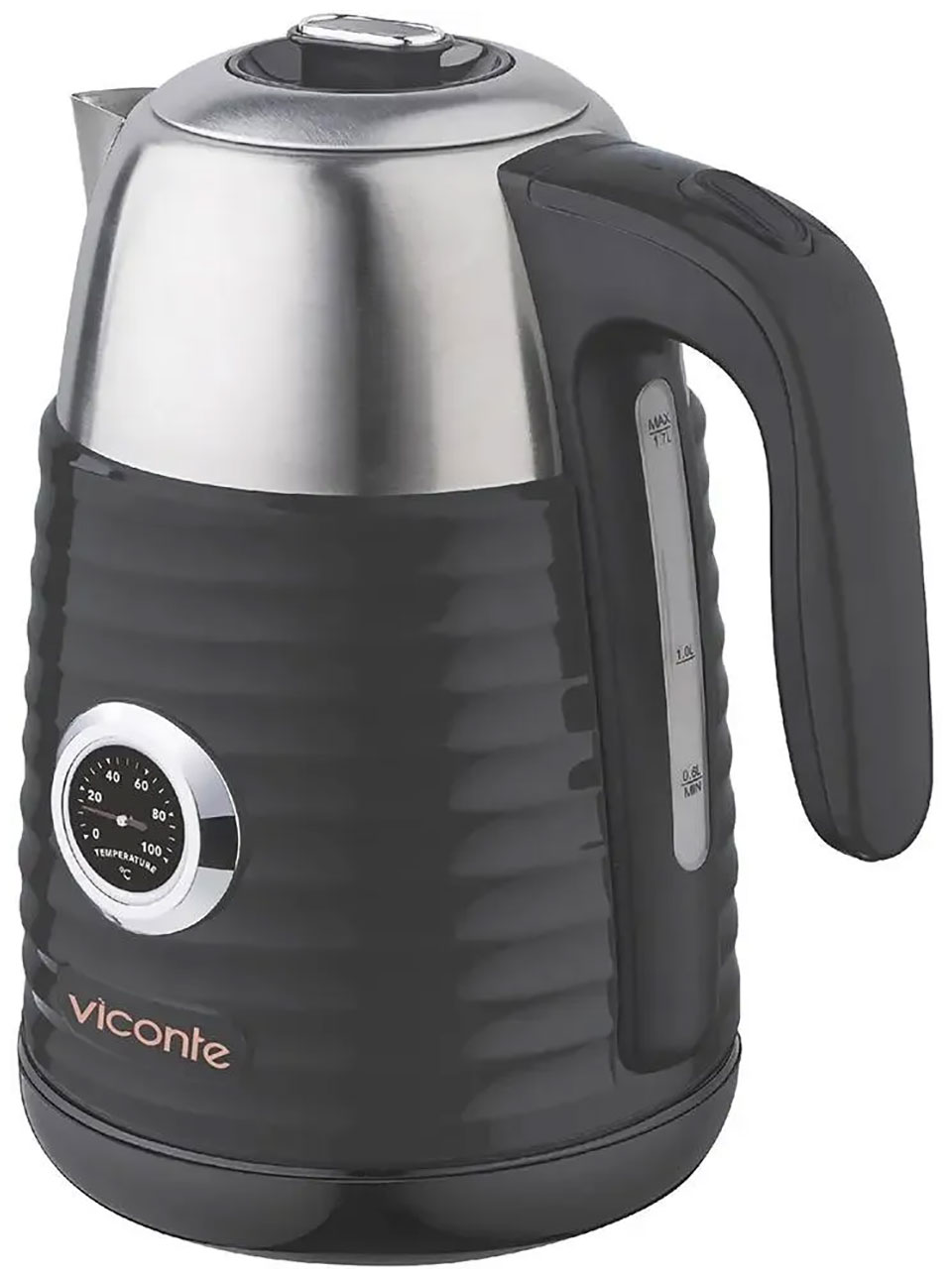 

Чайник электрический Viconte VC-3330, Черный/серебристый