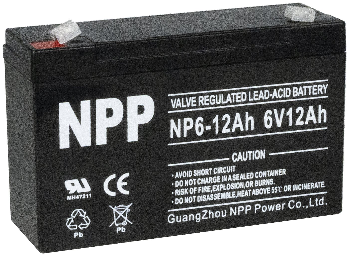 Изображение товара Аккумуляторная батарея NPP NP6-12 6V12Ah
