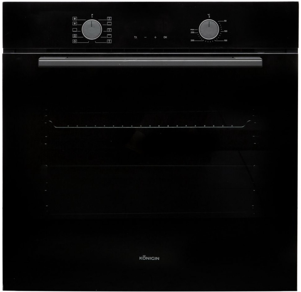 Изображение товара Электрический духовой шкаф Konigin Mint 60 BKT E10 с 10 режимами и конвекцией Изображение товара Электрический духовой шкаф Konigin Mint 60 BKT E10 с 10 режимами и конвекцией
