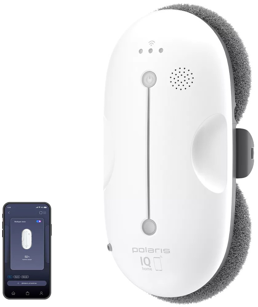Робот-мойщик окон Polaris PRWC 3007 WIFI IQ Home белый