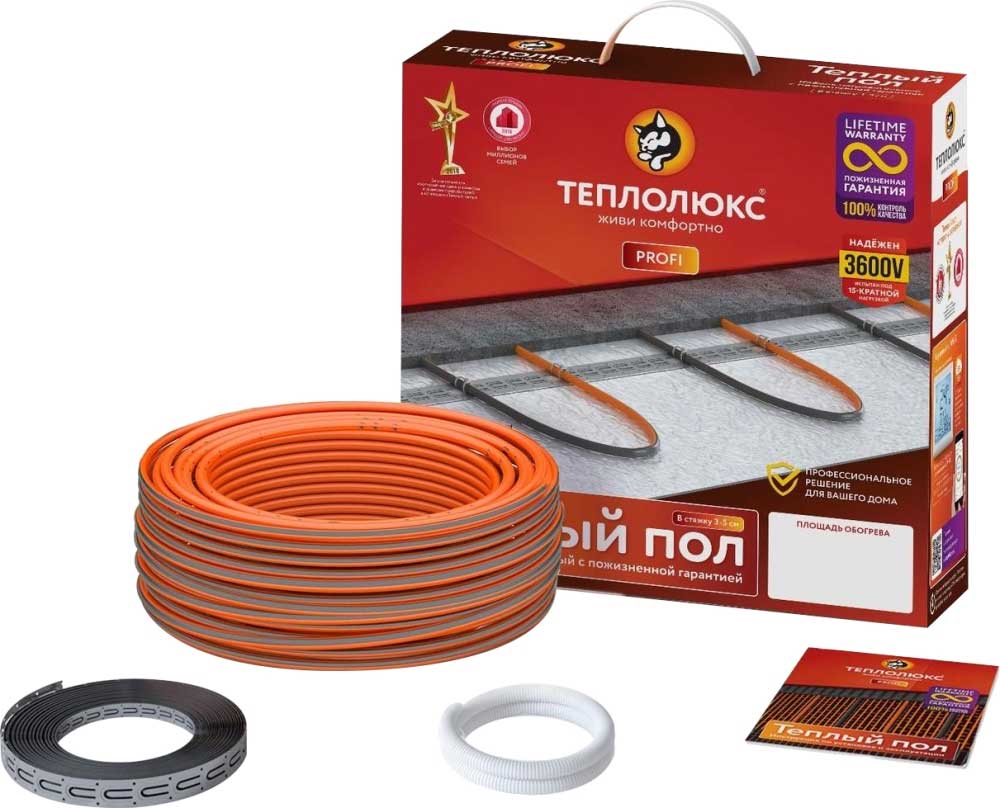 

Теплый пол Теплолюкс ProfiRoll 1260-71,5, Оранжевый