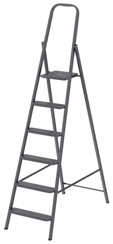 Изображение товара Стремянка Сибртех 6 ступеней, компактная, стальная 97946