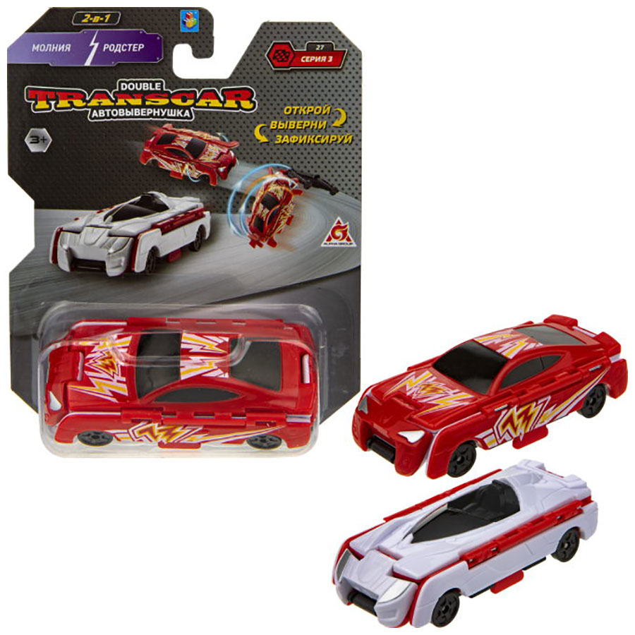 Изображение товара Машинка 1 Toy Молния 1toy Transcar Double: - Родстер, 8 см, блистер Изображение товара Машинка 1 Toy Молния 1toy Transcar Double: - Родстер, 8 см, блистер