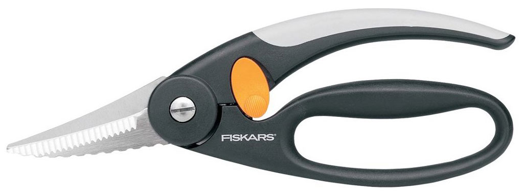 Изображение товара Ножницы для рыбы Fiskars Functional Form 22 см 1003032 - надежный и удобный инструмент для разделки
