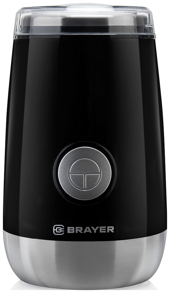 Изображение товара Кофемолка Brayer BR1183 ротационный нож 150 Вт 50 г черный серебристый