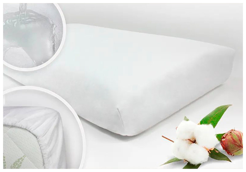 Изображение товара Наматрасник непромокаемый Amarobaby WATER STOP 1200х600, с резинками по углам AMARO-531260-RU