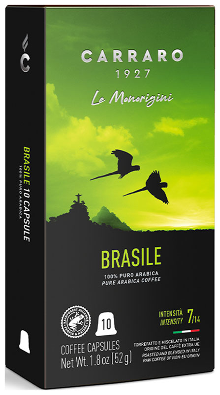 Изображение товара Кофе молотый в капсулах Carraro BRASILE 52 г (система Nespresso)