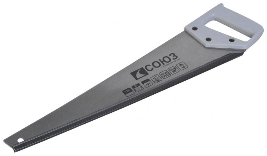 Ножовка по дереву Союз 1060-14-450С ножовка по дереву 450 мм 9 tpi зуб 3d металлопластиковая рукоятка denzel