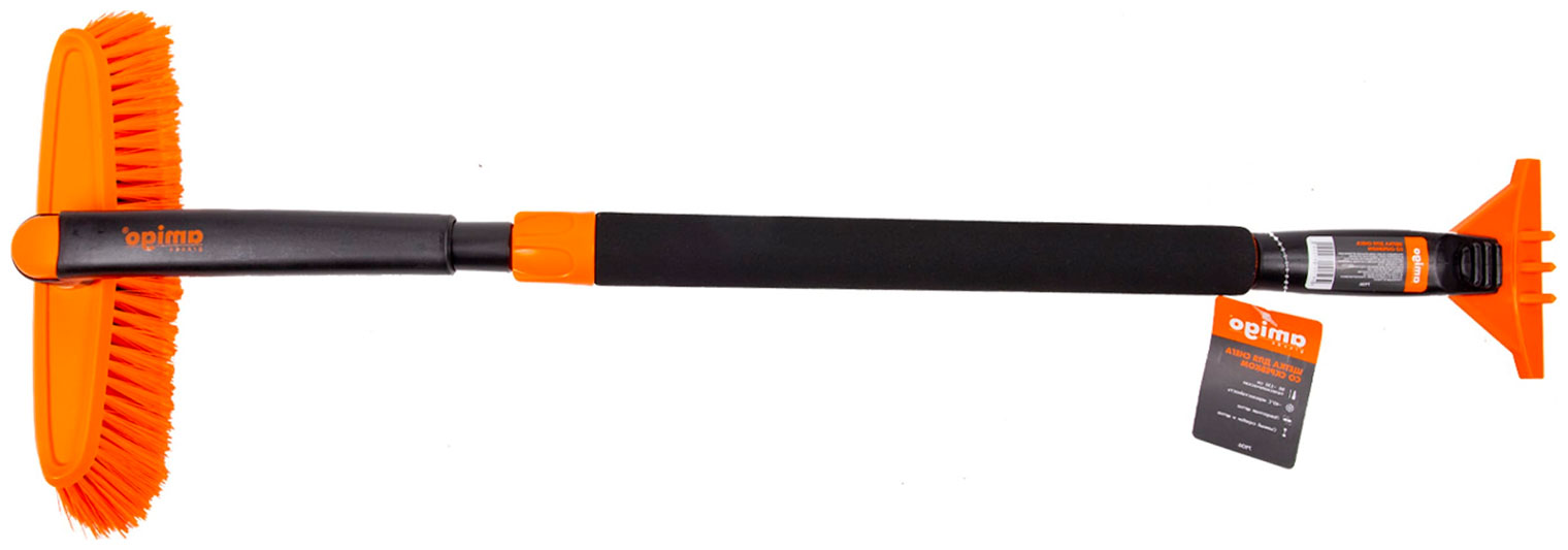 Изображение товара Телескопическая щетка для снега Amigo 71136 с скребком и мягкой ручкой