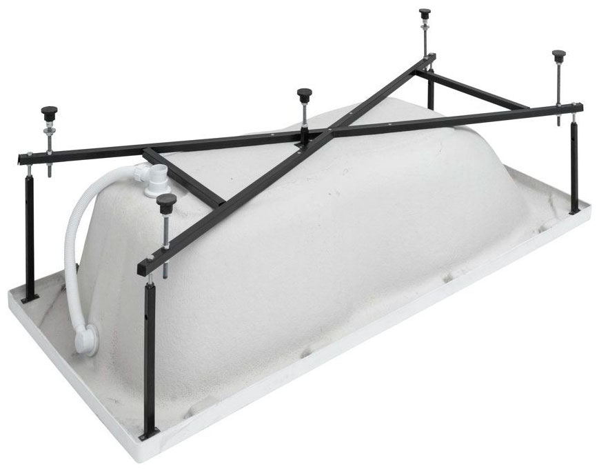 Изображение товара Каркас сварной для акриловой ванны Aquanet Riviera 180x80 черный (00230998)