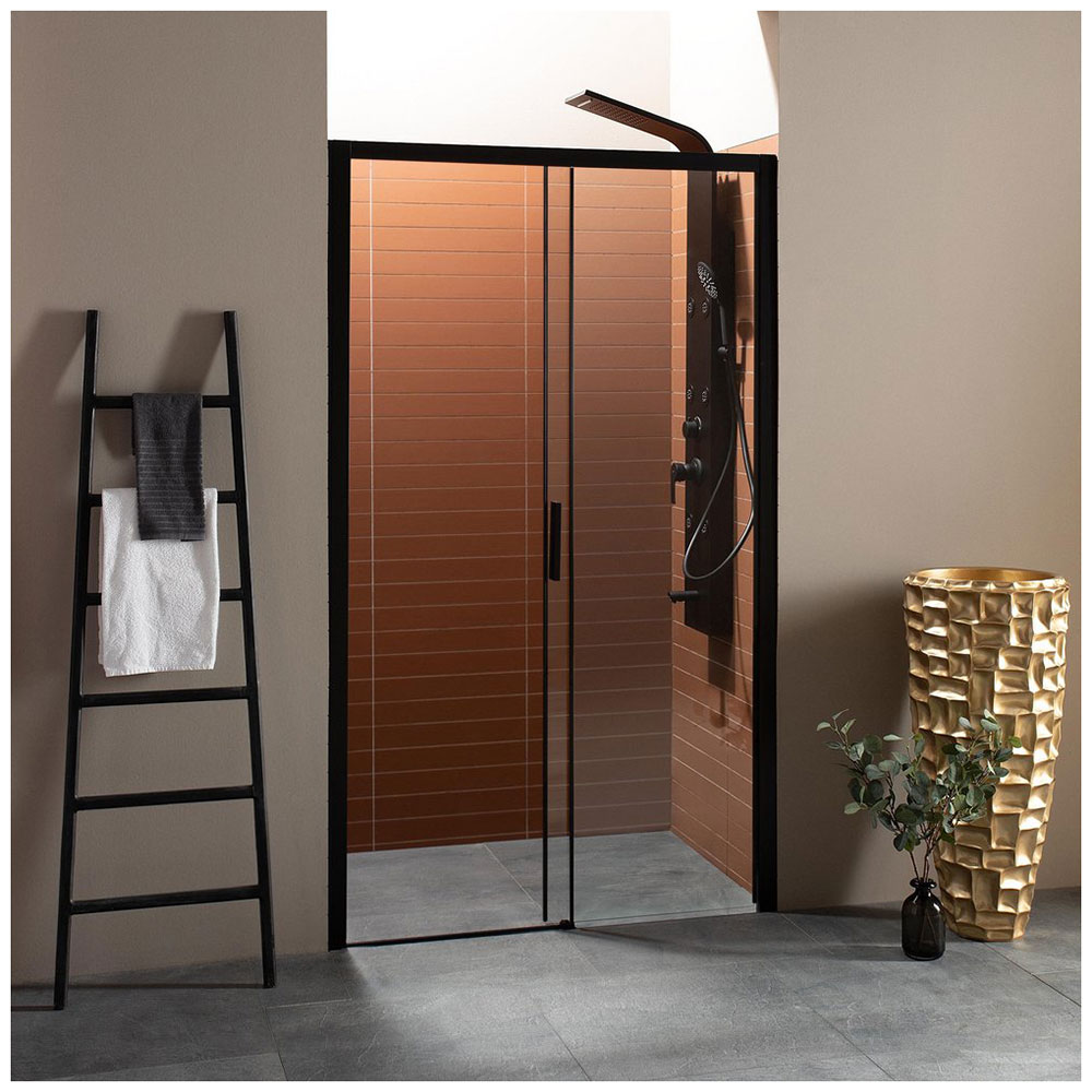 Изображение товара Душевая дверь Aquanet Pleasure AE60-N-120H200U-BT 120, прозрачное стекло (AE60-N-120H200U-BT)