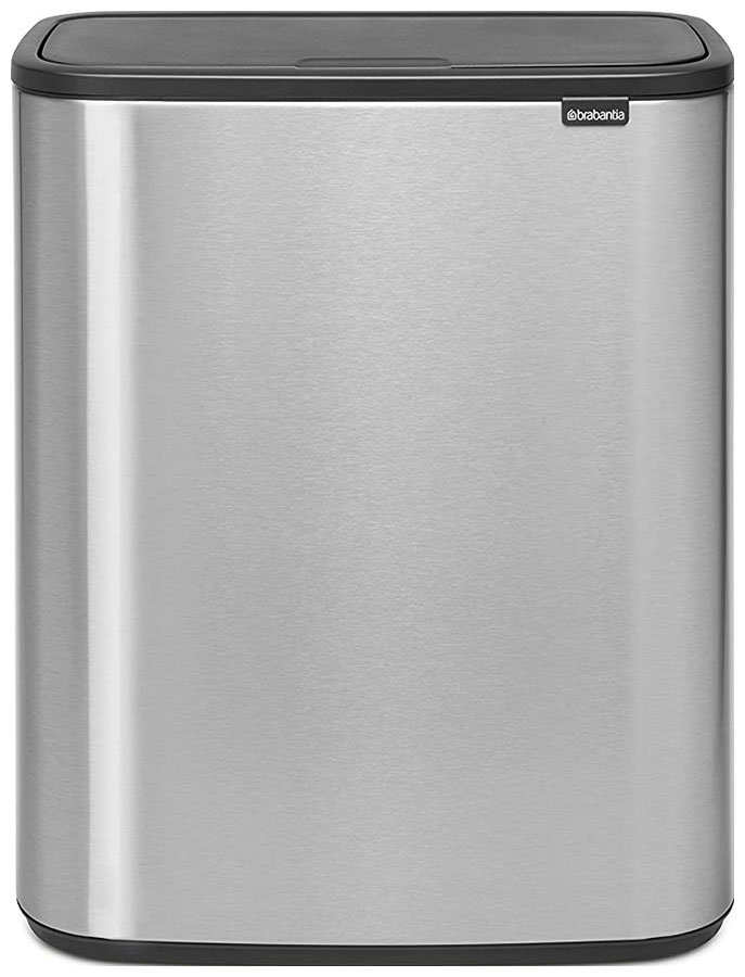 Изображение товара Мусорный бак Brabantia Touch Bin Bo 2х30л стальной матовый для кухни и офиса