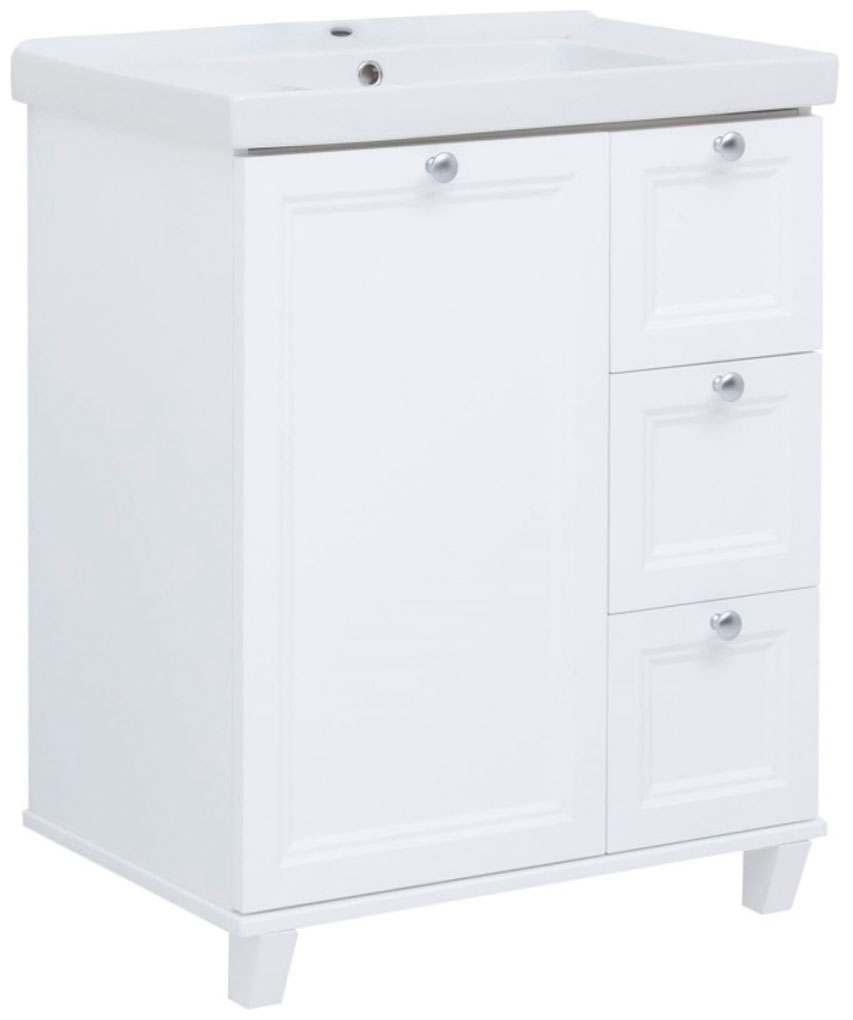 Изображение товара Тумба под раковину Aquanet Амели 70 белый напольная и подвесная Россия