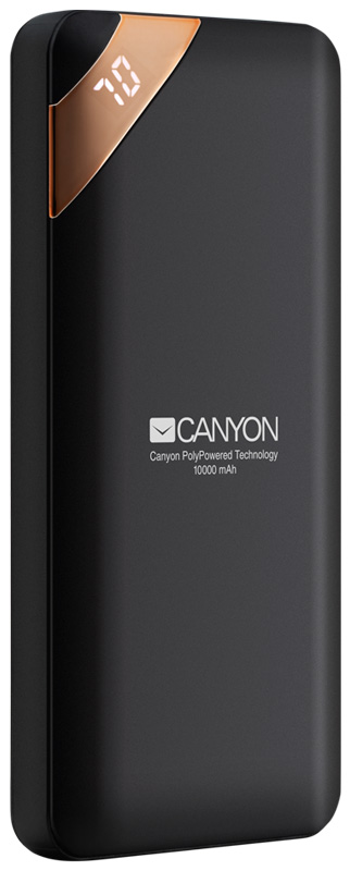 Компактный аккумулятор с цифровым дисплеем Canyon PB-102