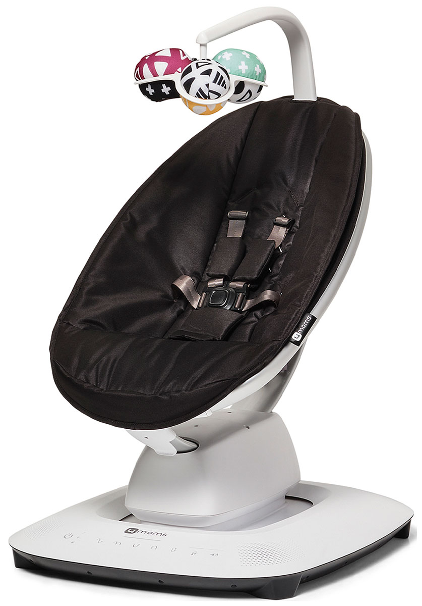 Кресло-качалка 4moms mamaRoo New черная цена и фото