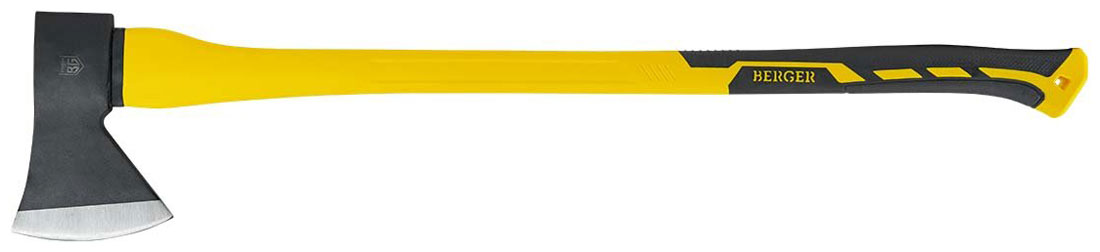 

Топор универсальный кованый 1600 г., фиберглассовая рукоятка, Berger BG1523