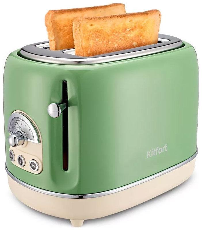 Тостер Kitfort КТ-4004-2 мятный тостер kitfort кт 4004 2 815вт мятный