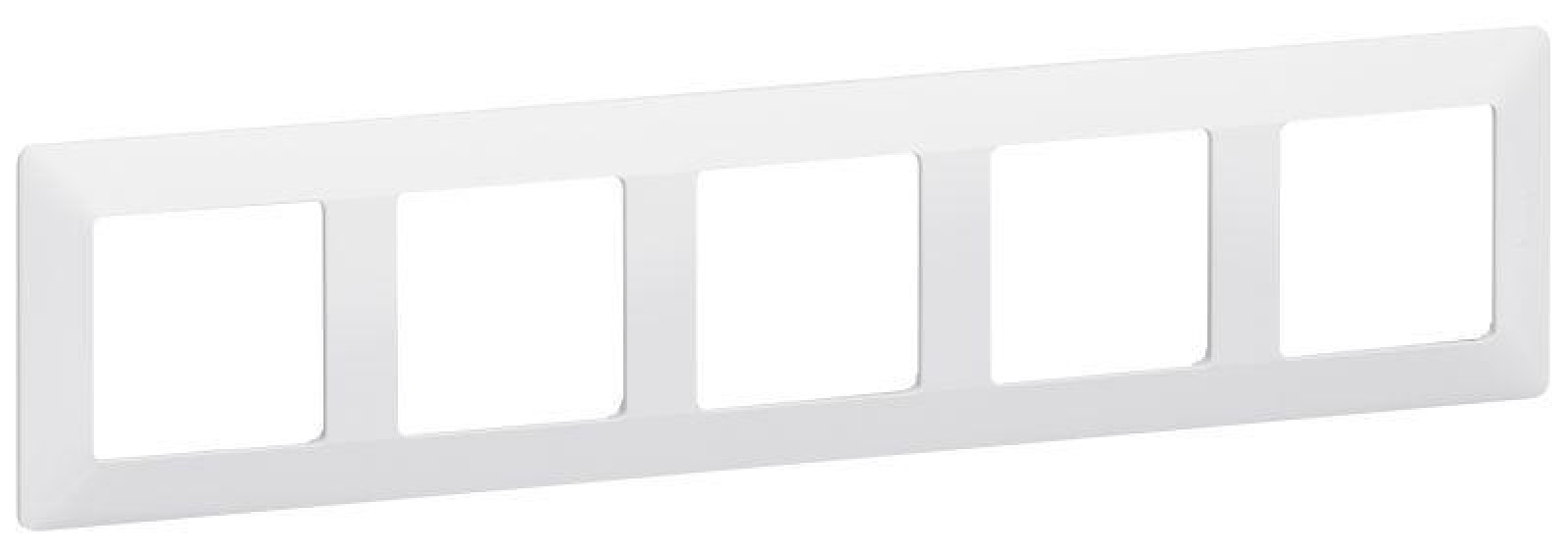 Изображение товара Рамка декоративная для ЭУИ Legrand Валена Лайф, белая, 5-м местная