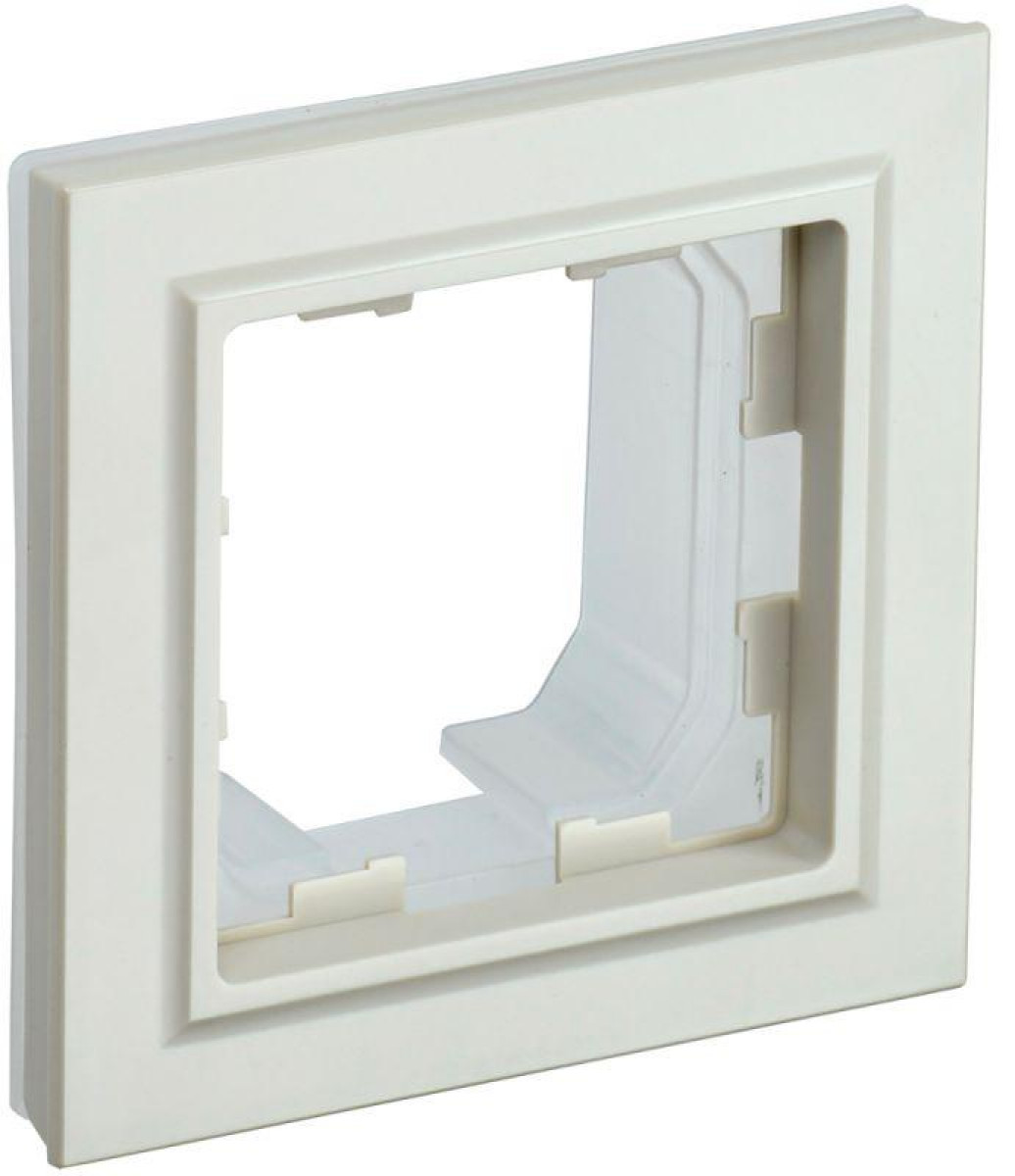 Изображение товара Рамка декоративная с IP44 для электроустановочных изделий IEK BRITE РУ-1-БрКр-44 беж